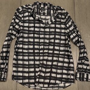 A/X Armani Exchange Black and White Men's XL long sleeve Shirt